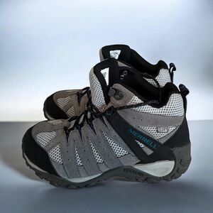 Merrell Alverstone Mid Waterproof Hiking Boots – Women’s Size 8 – Charcoal/Tahoe